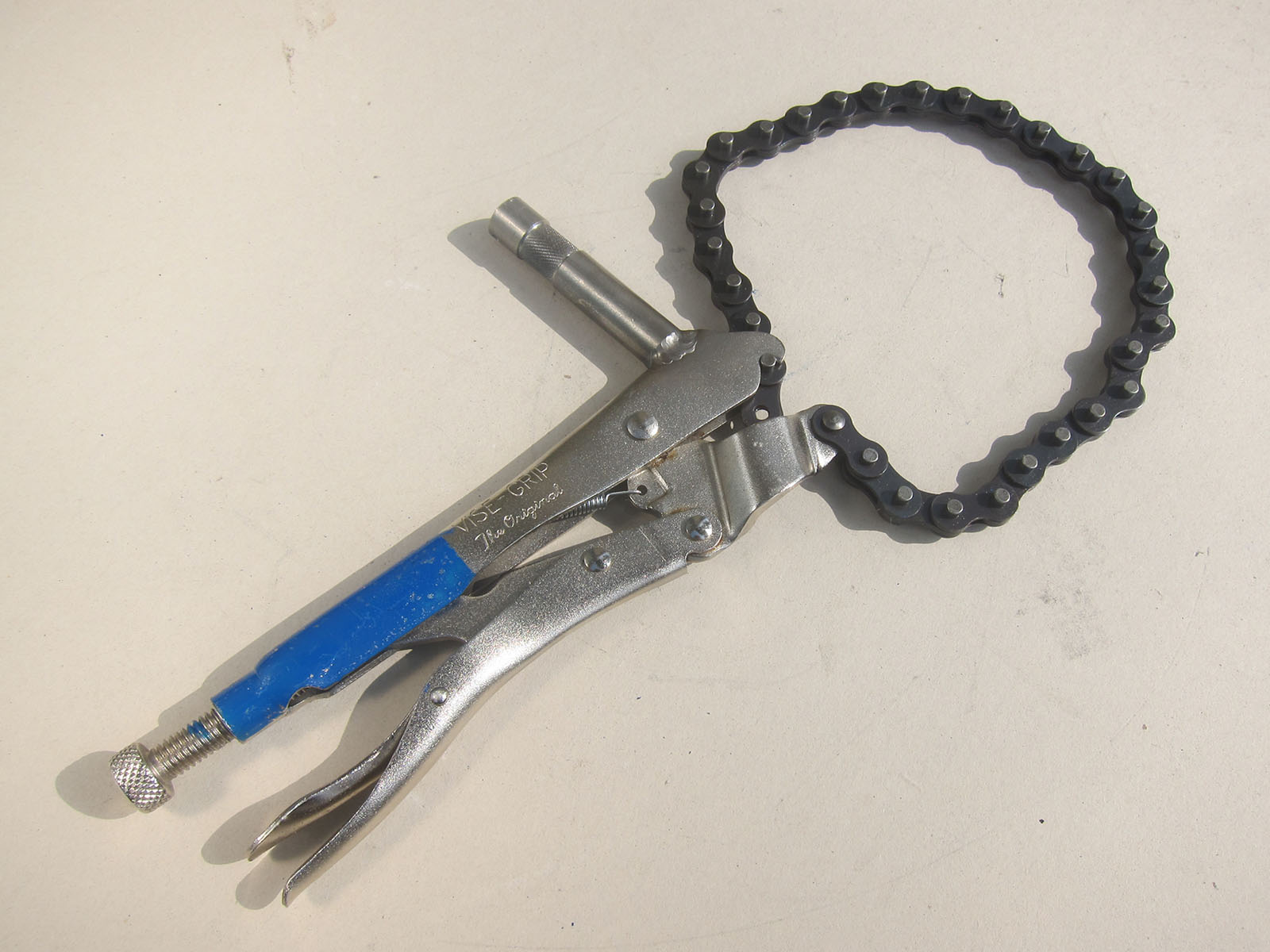 Vise Grip Chain Clamp w/ Baby Pin